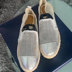 Silver metallic espadrille‼️